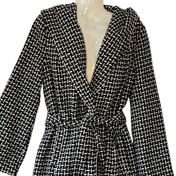 Jack by BB Dakota Ilora Wool Blend Hooded Jacket Oversized Welt Pockets Small - Picture 5 of 9